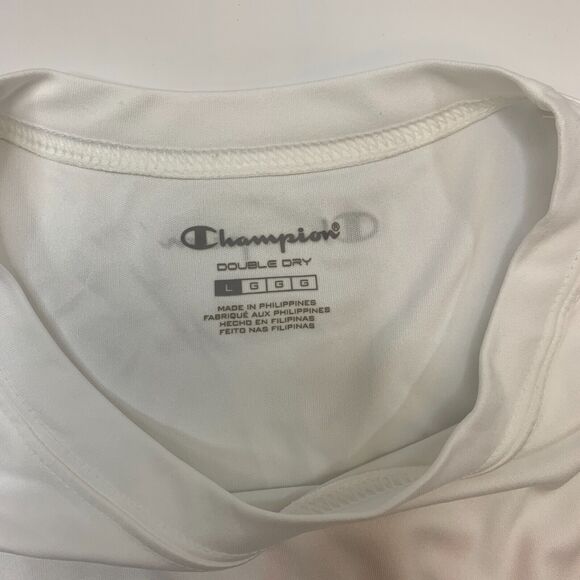 Champion Malibu Liqueur Beach Staff 2012 T Shirt Mens L Large White Double Dry - Picture 8 of 11